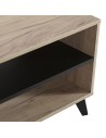 ΤΡΑΠΕΖΑΚΙ ΣΑΛΟΝΙΟΥ UMBRIA KS GREY OAK-ΜΑΥΡΟ 101,5X50X47 εκ.