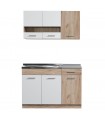 ΚΟΥΖΙΝΑ DALILA 120 GREY OAK/ΛΕΥΚΟ 120Χ60Χ200 εκ.