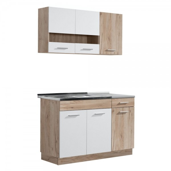 ΚΟΥΖΙΝΑ DALILA 120 GREY OAK/ΛΕΥΚΟ 120Χ60Χ200 εκ.