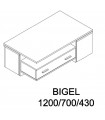 ΤΡΑΠΕΖΑΚΙ ΣΑΛΟΝΙΟΥ BIGEL GREY OAK/CEMENT 120Χ70Χ43 εκ.