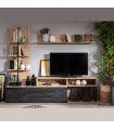 ΣΥΝΘΕΣΗ TV EVORA ARTISAN OAK/CARBON 206X42X173 ΕΚ.