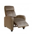 ΠΟΛΥΘΡΟΝΑ PORTER RELAX VELURE CAMEL 68X86X99 εκ.