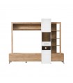 ΣΥΝΘΕΤΟ TV BURGOS ARTISAN OAK/ΛΕΥΚΟ 232x41,5x191,5 εκ.