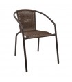 ΚΑΡΕΚΛΑ ΕΞΟΧΗΣ 039 RATTAN-STEEL ΚΑΦΕ 54*63*76