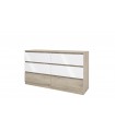 ΜΠΟΥΦΕΣ CITY 3076 SONOMA/WHITE HIGH GLOSS 159X49X91 εκ.