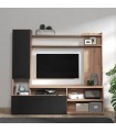 ΣΥΝΘΕΣΗ TV DAVOS ARTISAN/ΜΑΥΡΟ 168x35x157 εκ.