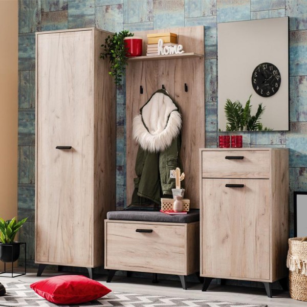 ΕΠΙΠΛΟ ΧΟΛ UMBRIA CIV GREY OAK 69x17,5x137εκ