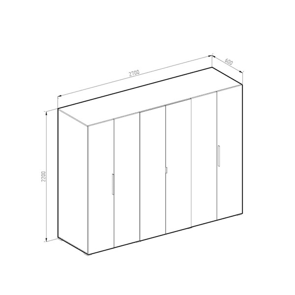 ΝΤΟΥΛΑΠΑ ROMBO 6D ΜΕ ΚΑΘΡΕΠΤΗ ΦΥΣΙΚΟ/ΛΕΥΚΟ 270X60Χ220 εκ.