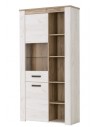 ΒΙΤΡΙΝΑ KENT POP V GREY OAK/WHITE OAK 99,5Χ36,5Χ195 εκ.